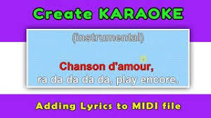 Below is a list of websites with the best midi files to offer, all for the price. Adding Lyrics To Midi File Create Karaoke Youtube