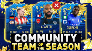 Check spelling or type a new query. Community Tots Prediction Fifa 21 Community Team Of The Season Predictions Youtube
