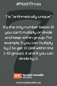 A lot of individuals admittedly had a hard t. 7 Is Arithmetically Unique Mathtrivia Mathfacts Mathpractice Math Teachers Principals Schools School Edchat Triv Math Quotes Math Facts Math Comics