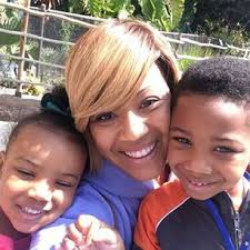 Erica Campbell and her lovely kids.