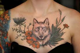 Kadin Gogus Ustu Kurt Dovmesi Wolf Tattoo Design Kurt Dovmeleri Dovme