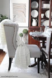 Wingback chairs kitchen & dining room chairs : Dining Room Update Setting For Four