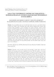 Jurnal pendidikan teknik dan vokasional. Jurnal Pendidikan Agama Jurnal Pendidikan Vokasional Pdf