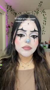 day 6: sad clown look 🃏 #easyhalloweenmakeup #15daysofhalloween #make...