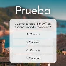 QUIZ: How do you say "I know" in Spanish using the verb conocer? HINT: The  conjugation is irregular in the YO form! ----------------------------  #LearnSpanish #Spanish #Español #Language #LanguageLearning #Linguistics  #LanguageQuiz