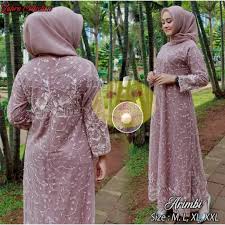 Remaja, pesta, modern, syar'i, lebaran, polos, kombinasi, brokat, katun banyak diskon!!! Jual Gamis Brokat Terbaru 2021 Terbaru Lazada Co Id