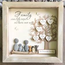 Best Friend Gift Pebble Art Pebble Picture Unique Gift Etsy Pebble Art Family Pebble Art Pebble Pictures