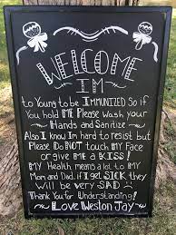 Do Not Touch The Baby Meet Greet Baby Shower Sign Welcome Baby Party Baby Shower Signs Baby Shower Gifts For Boys