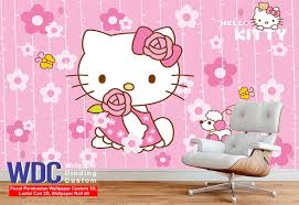 Hello kitty cookie cutter (repaired and mirrored). Jual Wallpaper Dinding Hello Kitty Bukalapak Com Cek Harga Di Pricearea Com