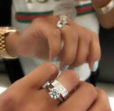 Popular Unisex Men Women S Titanium Coordinates Gold Cartier Wedding Rings Cartier Love Ring Engagement Rings Cartier