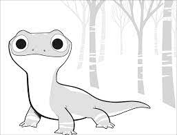 Find more coloring pages online for kids and adults of lizard bruni from frozen 2 coloring pages to print. Frozen 2 Bruni Without Text Frozen 2 Kids Coloring Pages