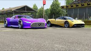 Mercedes Benz Amg Vision Gt Vs Pagani Huayra At Monza Full Course New Sports Cars Sports Cars Pagani Huayra