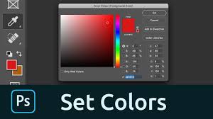 How To Set The Foreground And Background Colors In Photoshop Youtube