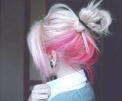 Inspirationalhair Pink Hair Dye Underlights Hair Blonde With Pink