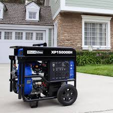 Going back to the example above, the durostar ds4000s and the duromax xp4000s offer 4000 starting watts and can only use gas to power them. Duromax Dual Fuel 15 000 Watt Electric Start Generator Camping World