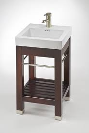 Stuffing a large vanity into a small bathroom is not ideal for space utilization, and … the largest vanity sizes are roomy enough to hold two separate. 17 9 Inch Modern Console Small Bath Vanity With Sink