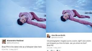 Photography by steven klein july 2005. Brad Pitt S Pictures From A Photoshoot Are Now Viral Memes On Twitter And They Are Hilarious Trending News The Indian Express