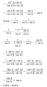 Rd Sharma Class 10 Solutions Chapter 11 Trigonometric Identities Ex 11 1 Learn Insta Https Www Learninsta Com Rd Math Methods Studying Math Math Formulas