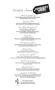 Fall Harvest Week 2014 Cocktail And Dinner Menus Revealed Cocktails Cocktail Menu Harvest