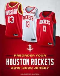 Basketball uniforms consist of a jersey that features the number and last name of the player on the back, as well as shorts and athletic shoes. Houston Rockets Three New Uniforms Classic Facebook