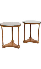 Discover the story of one of the design world's most italian brands, versace was essentially founded as family firm with both gianni's younger sister, donatella. Gianni Versace Pair Of Medusa Side Tables Furniture Gve20413 The Realreal