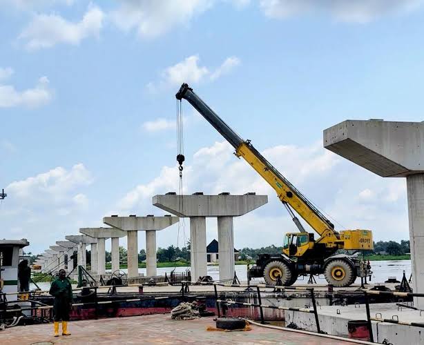 Ayakoromo bridge construction progresses in Delta state