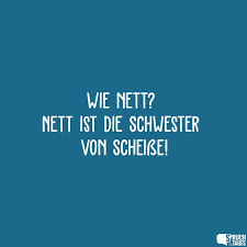 Wie Nett Nett Ist Die Schwester Von Scheiße