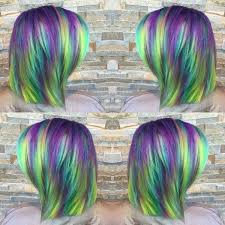 Purple Green Hair Pinwheel Hair Color Roots Hair Purple And Green Hair