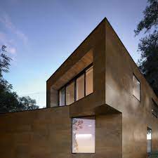 3084 corten steel look tile fassadengestaltung metallfassade fassade haus