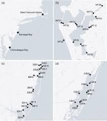 A Location Of Us Atlantic Coast Estuaries Investigated In
