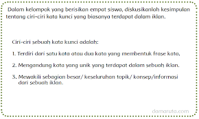 Jawaban buku paket bahasa inggris kelas 9 kurtilas semester 2 hal. Ciri Ciri Kata Kunci Iklan Halaman 81 Dunia Edukasi