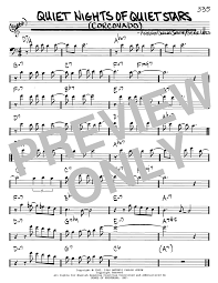 Quiet Nights Of Quiet Stars Corcovado By Antonio Carlos Jobim Real Book Melody Chords Bass Clef Instruments Digital Sheet Music