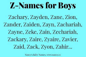 Baby Name Generator Baby Name Generator Z Names For Baby Boys Boy Name First Letter Z Boy Names Starting With Z Z Baby Names American Boy Names Baby Names