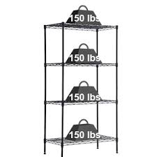 Mercari.com has been visited by 10k+ users in the past month 4 Tier Wire Shelving Unit Steel Large Metal Shelf Organizer Garage Storage Shelves Heavy Duty Nsf Commercial Grade Utility Storage Metal Layer Rack For Kitchen Office Garage 14 D X 24 W X 47 H Black