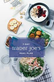Trader Joe S Meal Plan In 2020 Trader Joes Meal Planning Whole Food Recipes Meal Planning