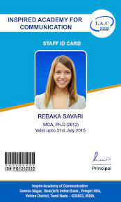 Afterward, you can print or share your id card in digital formats. Id Card Designs Employee Id Card Id Card Template School Id
