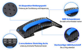 Senlukit Ruckenstrecker Ruckenmassage Unterstutzung Back Stretcher 3 Stufen Einstellbar Akupunktur Ruckendehner Fur Lendenwirbelsaule Ruckenschmerzen Linderung Und Entspannung Amazon De Drogerie Korperpflege