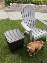 Keter luzon rezolith outdoor storage table. Keter Luzon Rezolith Side Table Graphite Walmart Com Walmart Com