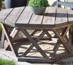How To Build An Outdoor Octagon Coffee Table With Lattice Legs Outdoorliving Outdoorfurniture Outdoor Coffee Tables Coffee Table Design Modern Octagon Table