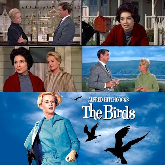 Another childhood favorite Hitchcock film of mine. 1963- 'The Birds'  starring- Rod Taylor, Tippi Hedren, Jessica Tandy, Suzanne Pleshette,  Veronica Cartwright, Richard Deacon, Charles McGraw, Lonny Chapman, Ruth  McDevitt, Ethel Griffies, Elizabeth