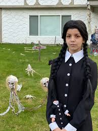 Girls wednesday addams costume 2025