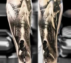 Get images of tattoos on body. Guardian Angel Tattoo By Cox Tattoo Photo 20309