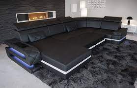 35.576 angebote zu sofa u form im sofas preisvergleich. Ledersofa Bologna In Der U Form Moderne Sofa Wohnlandschaft