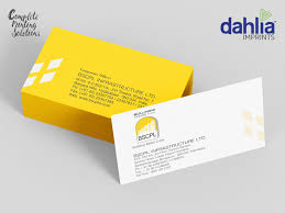 Clash graphics is an atlanta printing company, providing high quality printing services nationwide. Visiting Cards Printing Dahlia Imprints Printing Solutions