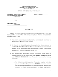 I have in mind, for example, a situation where a woman has made a false… Sample Answer To Complaint For Grave Misconduct Pdf Affidavit Government