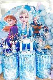 Frozen Birthday Party Ideas Photo 3 Of 8 Girls Birthday Party Themes Frozen Birthday Party Disney Frozen Birthday Party