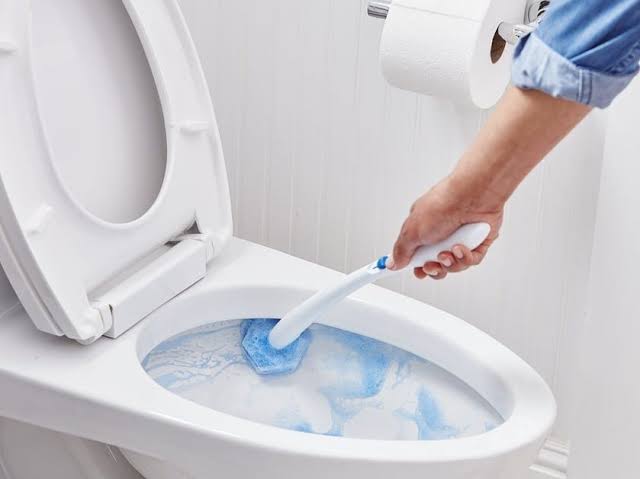 Clean and fresh bathroom maintained between professional cleanings