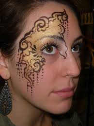 Art Nouveau Face Paint Met Afbeeldingen Schminken Schminken Ontwerpen Schminken Gemakkelijk