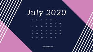 July 2020 Desktop Calendar Wallpaper Calendar Template Calendar Wallpaper Calendar 2020