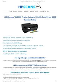 Updates automatically, fixes crashes, prevents errors, boosts pc performance. 123 Hp Officejet 3830 Printer Setup And Troubleshooting Hpscans Com By Hpscans Setup Issuu